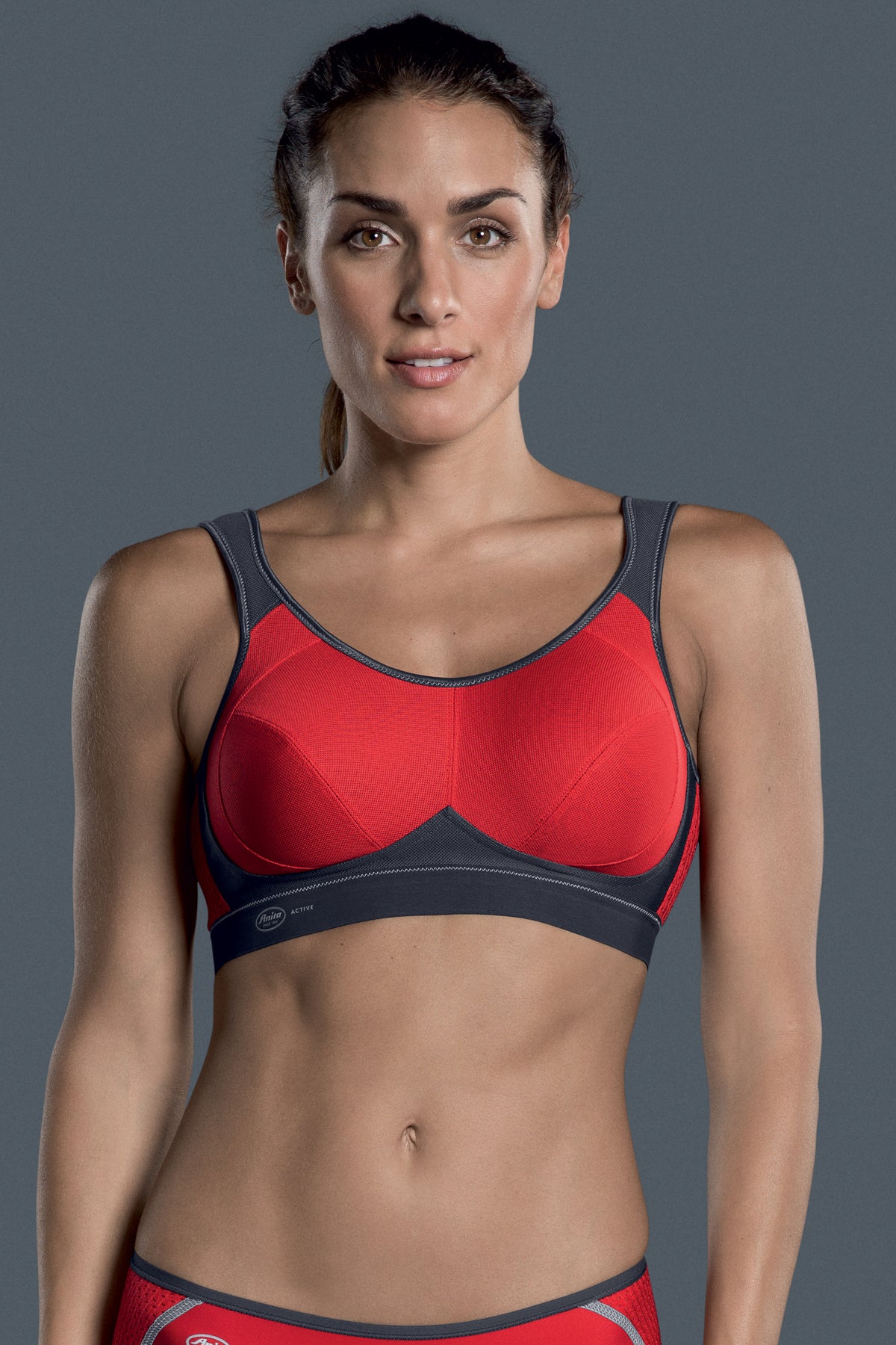 Anita Active Sports Bra - Red/Anthracite - source image 36052