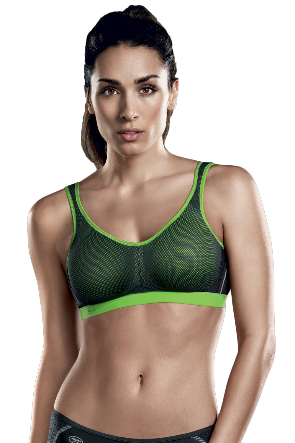 Anita Active Sports Bra - Green Anthracite - source image 34457