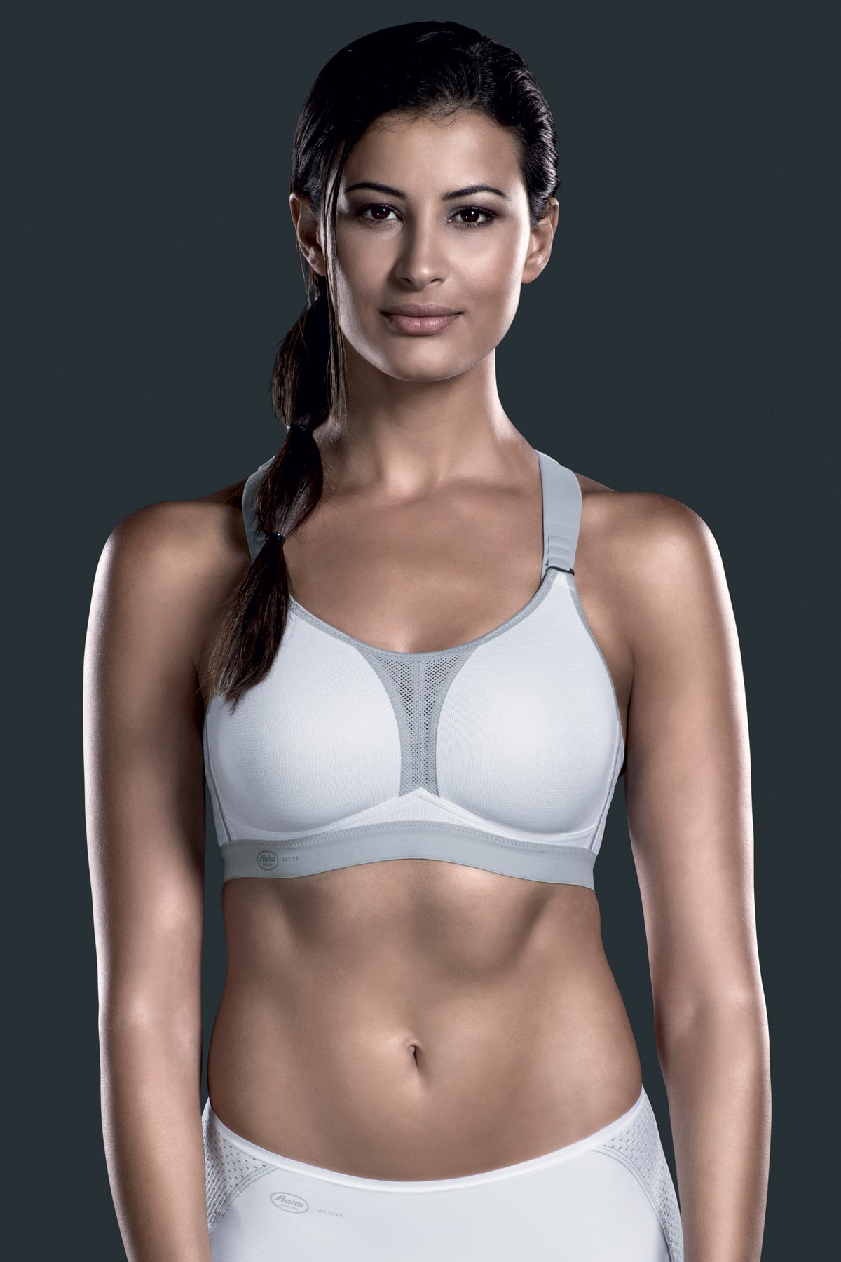 Anita Maximum Support Dynamix Star Sports Bra - White/Metallic - source image 24754