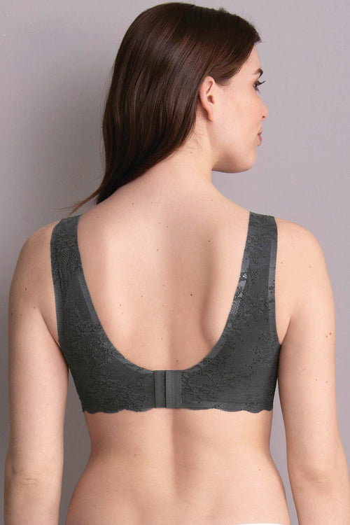 Anita Rosa Faia Essentials Lace Bralette with Cups - Anthracite - source image 64374