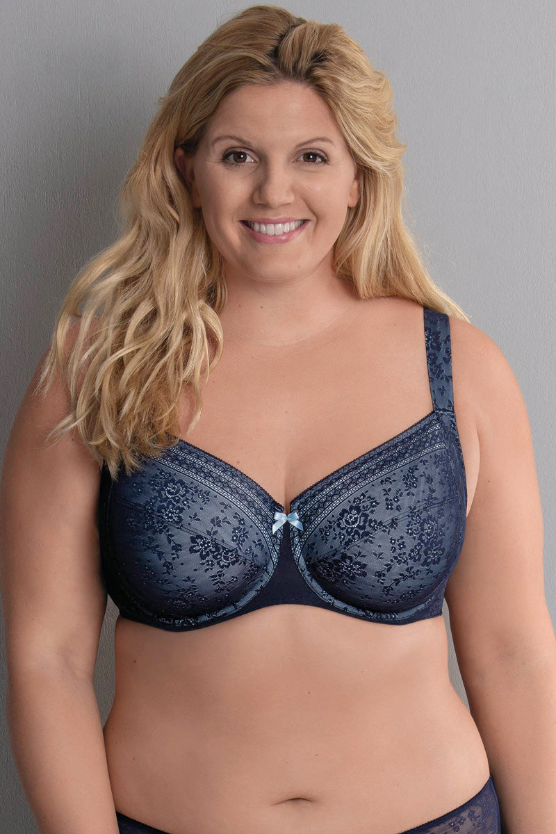 Anita Rosa Faia Fleur Underwired Bra - Maritime Blue - source image 55809