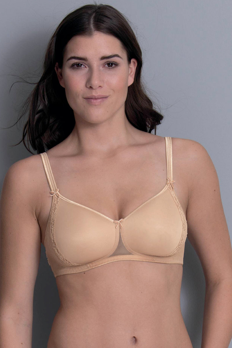 Anita Rosa Faia Lace Rose Padded Bra with Soft Cups - Desert - source image 55816