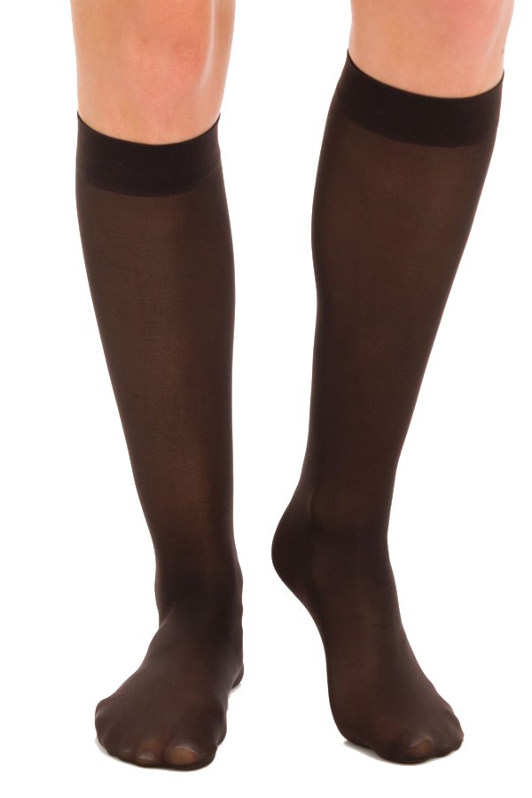 Berkshire 3 Pairs Opaque Trouser Pantyhose with Sandalfoot Toe Knee High