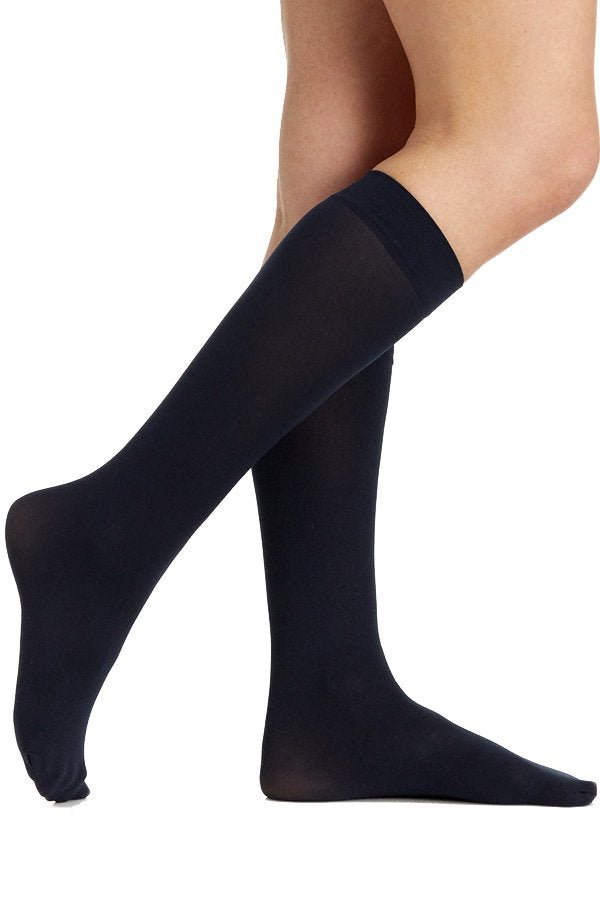 Berkshire 3 Pairs Opaque Trouser Pantyhose with Sandalfoot Toe Knee High