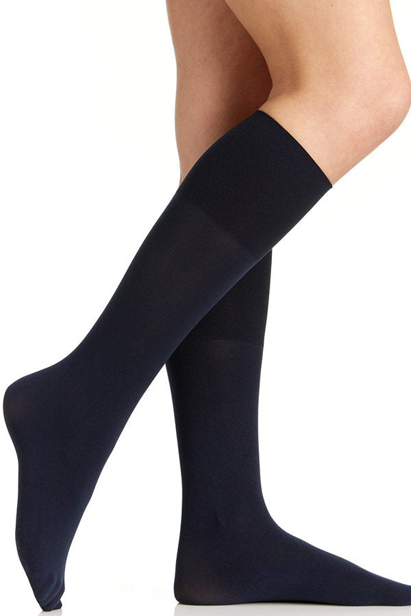 Berkshire Comfy Cuff Opaque Graduated Compression Trouser Socks - Navy - source image 59434