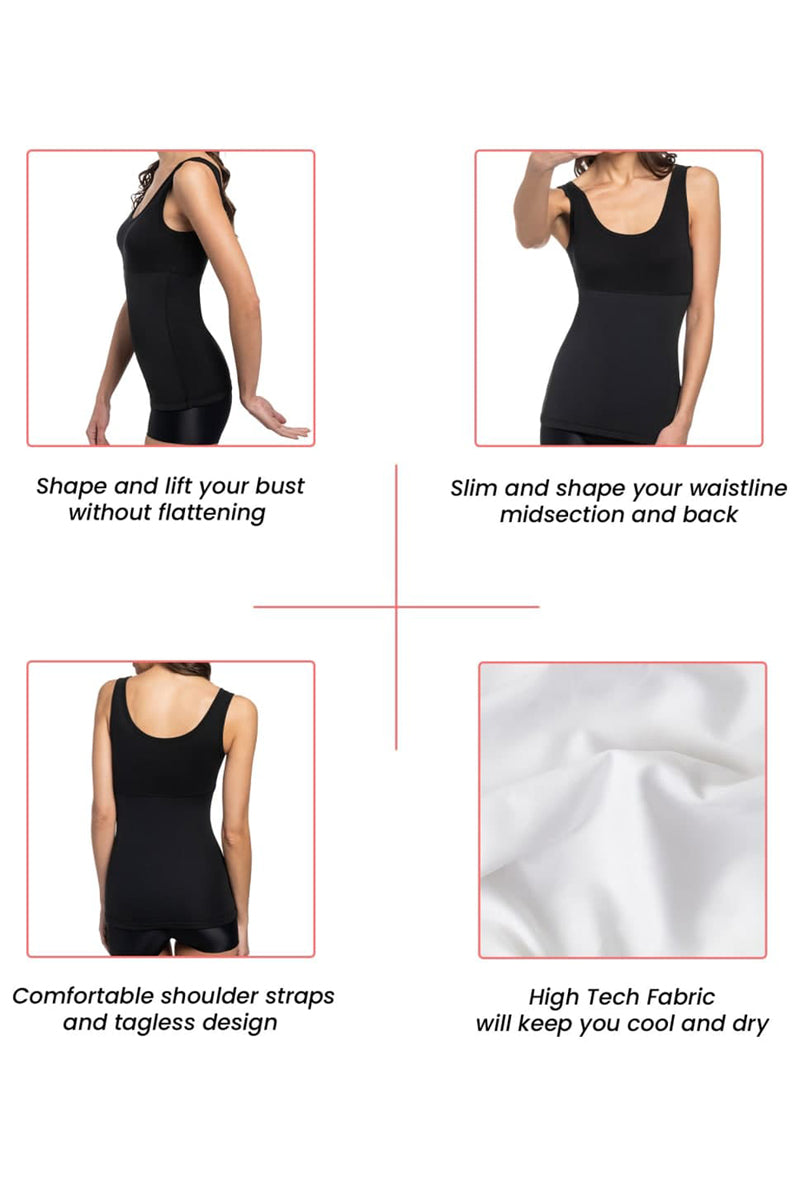 Berkshire Curves Slimming Tank top with Shaping Tummy Control - Black - source image 44362