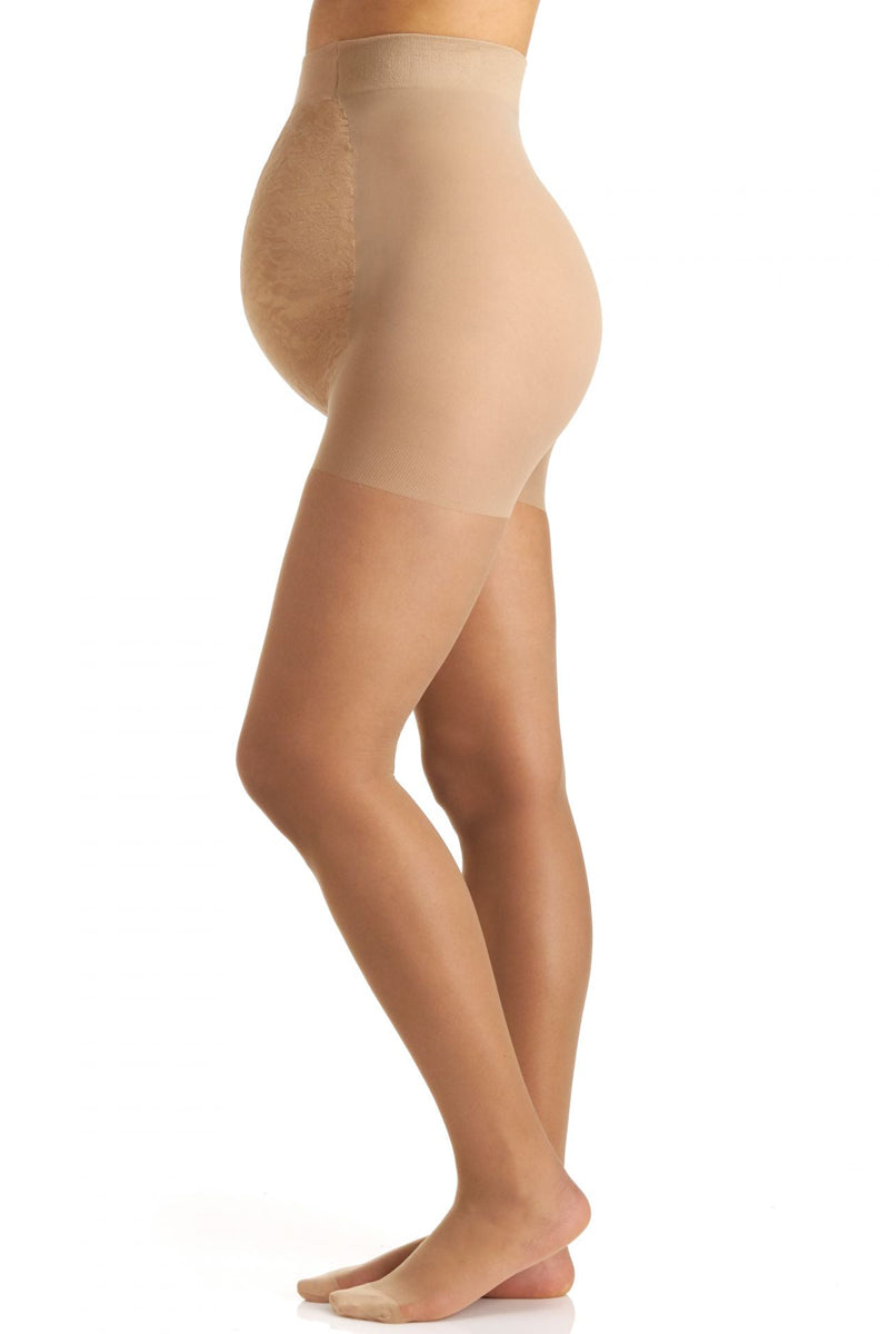 Berkshire Maternity Light Support Pantyhose - Reinforced Toe - City Beige - source image 59866