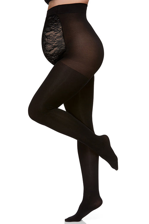 Berkshire Maternity Opaque Pantyhose - Black - source image 28109