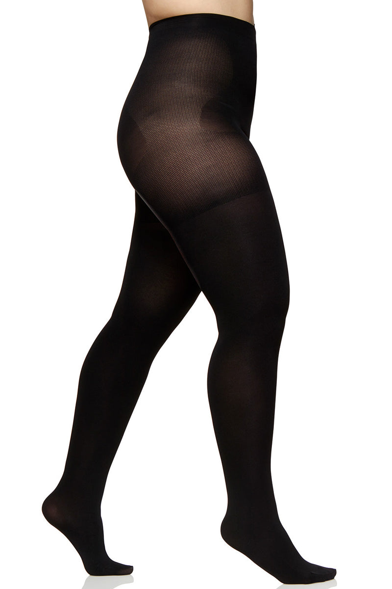 Berkshire The Easy On! Max Coverage Plus Size Tights - Black - source image 28054
