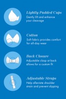 Bestform Patterned Wireless Cotton Bra with Light Padding