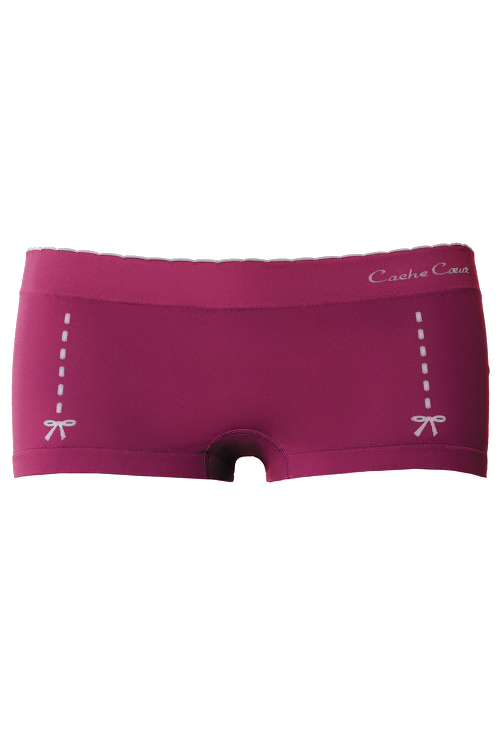 Cache Coeur Seamless Maternity Shorts Illusion - Cassis - source image 24213