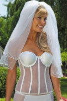 Carnival Full Coverage Sheer Torsolette - White - source image 33143
