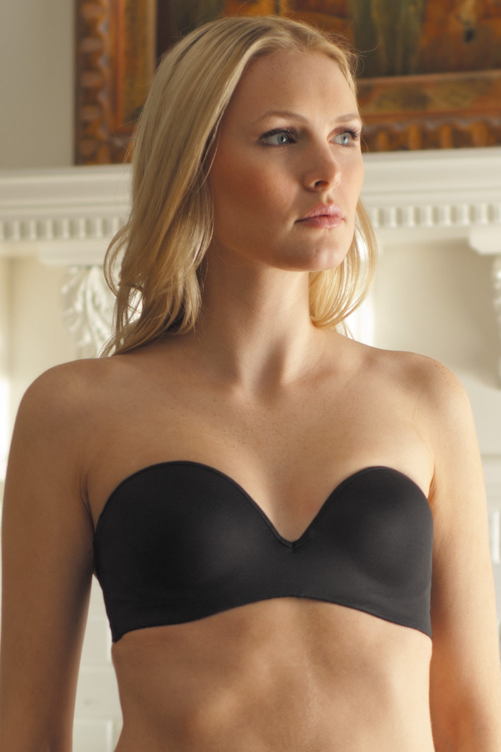 Carnival Invisible Plunge Strapless Bra - Black - source image 7075