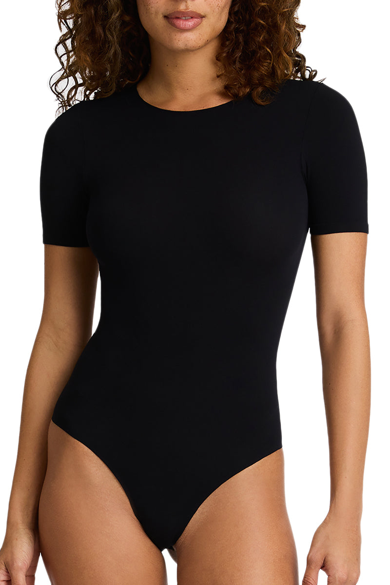 Commando Ballet Short Sleeve Bodysuit - Black - source image 70388