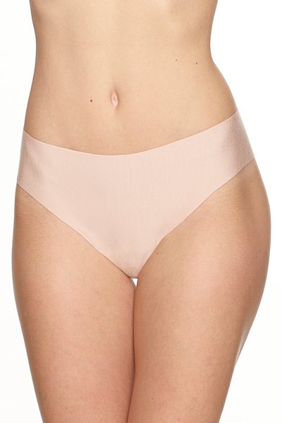Commando Butter Mid Rise Thong - Beige - source image 39130