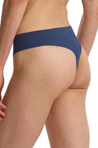 Commando Butter Mid Rise Thong - Navy - source image 58583