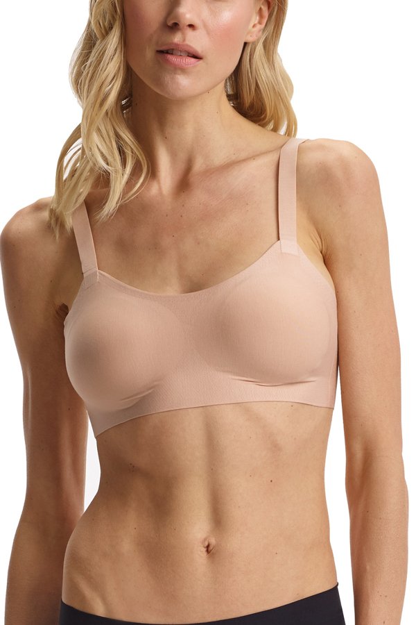 Commando Butter Soft Support Back Closure Bralette - Beige - source image 60303