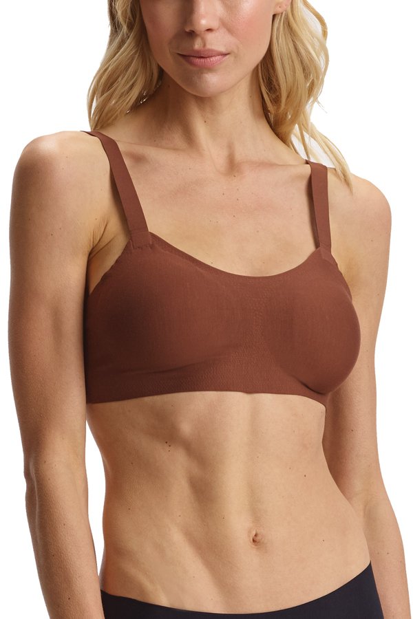 Commando Butter Soft Support Back Closure Bralette - Cinnamon - source image 60299