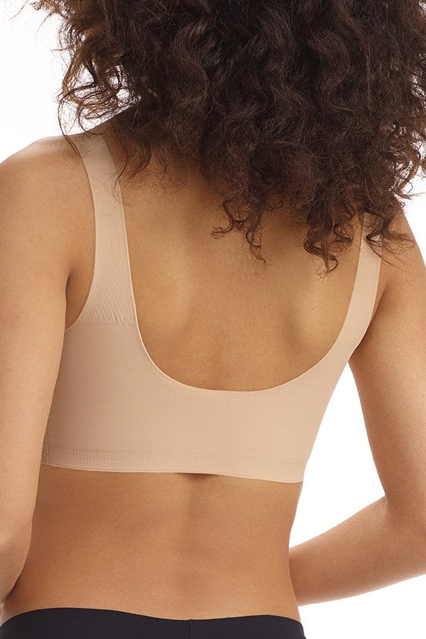 Commando Classic Comfy Scoop Neck Bralette - Beige - source image 61090