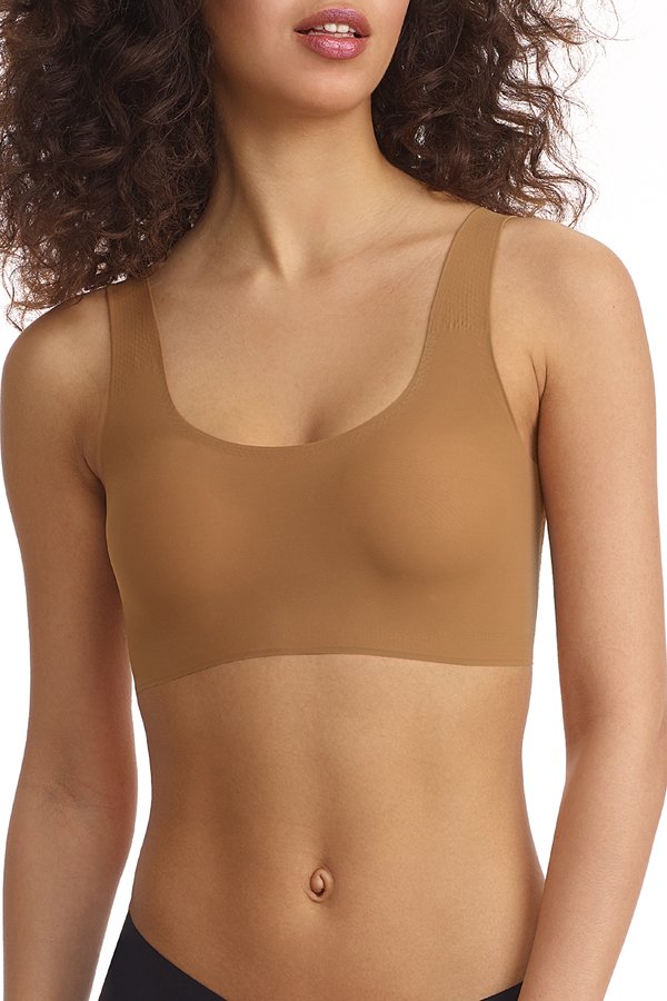 Commando Classic Comfy Scoop Neck Bralette - Caramel - source image 61091