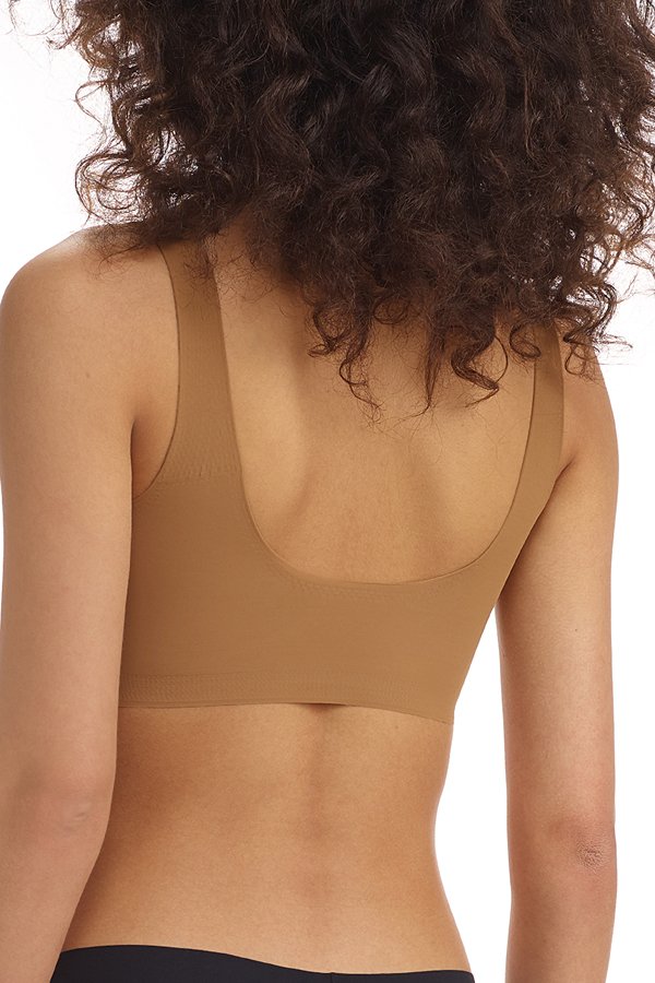 Commando Classic Comfy Scoop Neck Bralette - Caramel - source image 61092