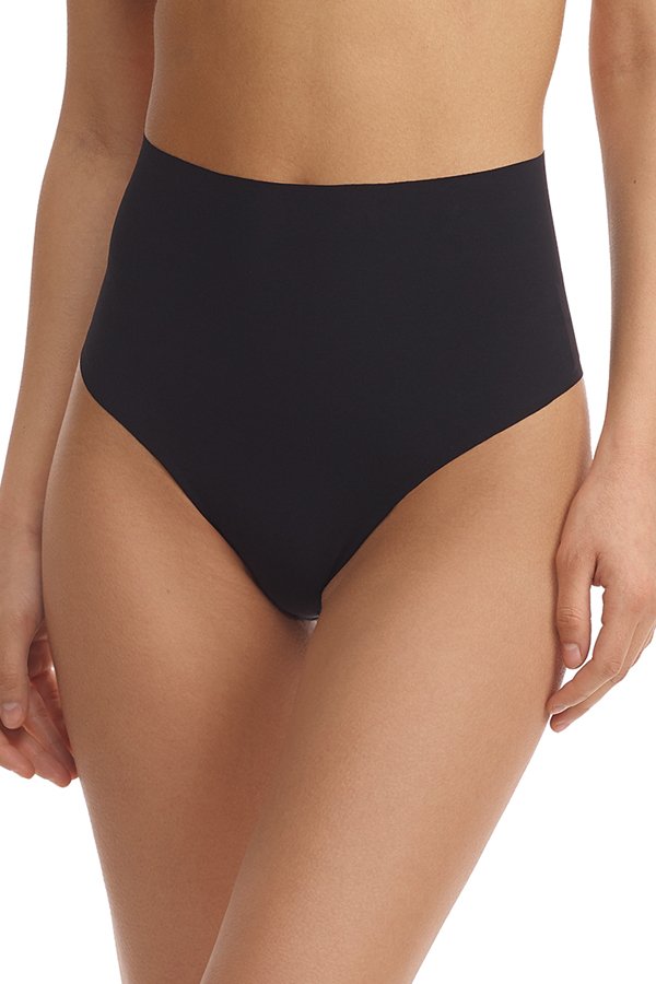 Commando Classic High-Rise Thong - Black - source image 57321
