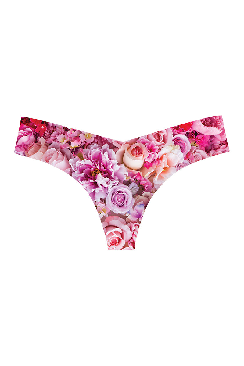 Commando Classic Print Thong Panty - Spring Blossom - source image 58933
