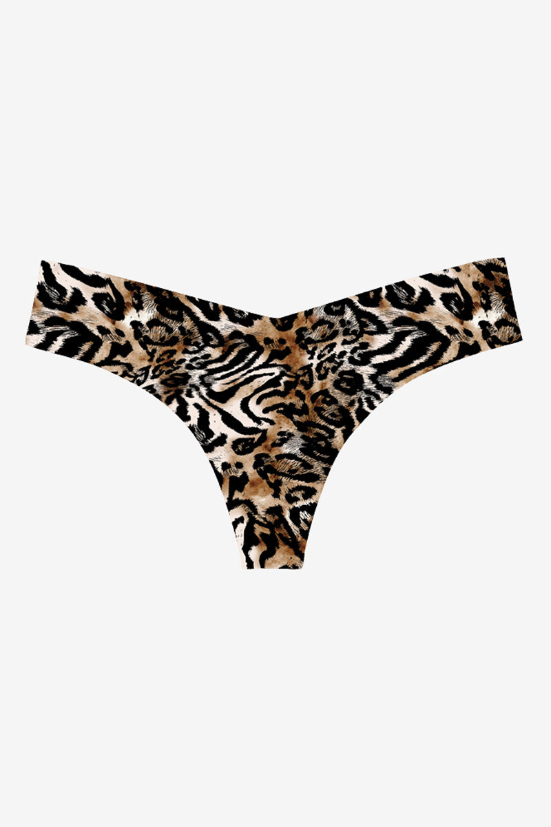 Commando Classic Print Thong Panty - Wild Leopard - source image 71244