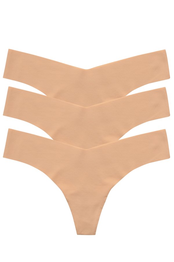 Commando Classic Solid Thong 3-Pack