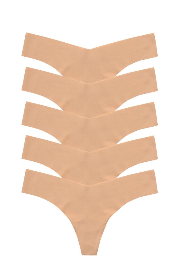 Commando Classic Solid Thong 5-Pack