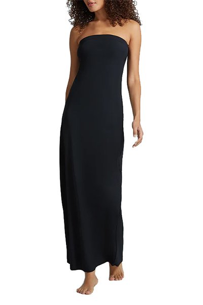 Commando Classic Strapless Maxi Slip - Black - source image 64261