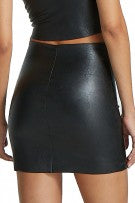 Commando Faux Leather Micro-Mini Skirt - Black - source image 61474