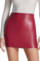 Commando Faux Leather Micro-Mini Skirt - Raspberry - source image 67605