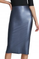 Commando Faux Leather Midi Skirt - Galaxy - source image 67613
