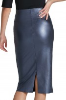 Commando Faux Leather Midi Skirt - Galaxy - source image 67614