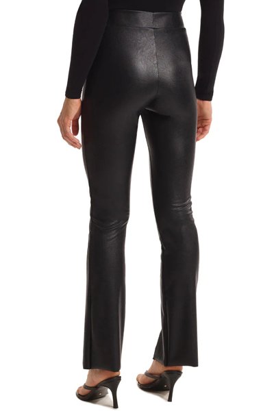 Commando Faux Leather Split Front Pant - Black - source image 57116