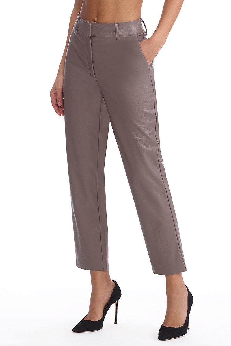 Commando Faux Leather Trouser - Ash - source image 58853