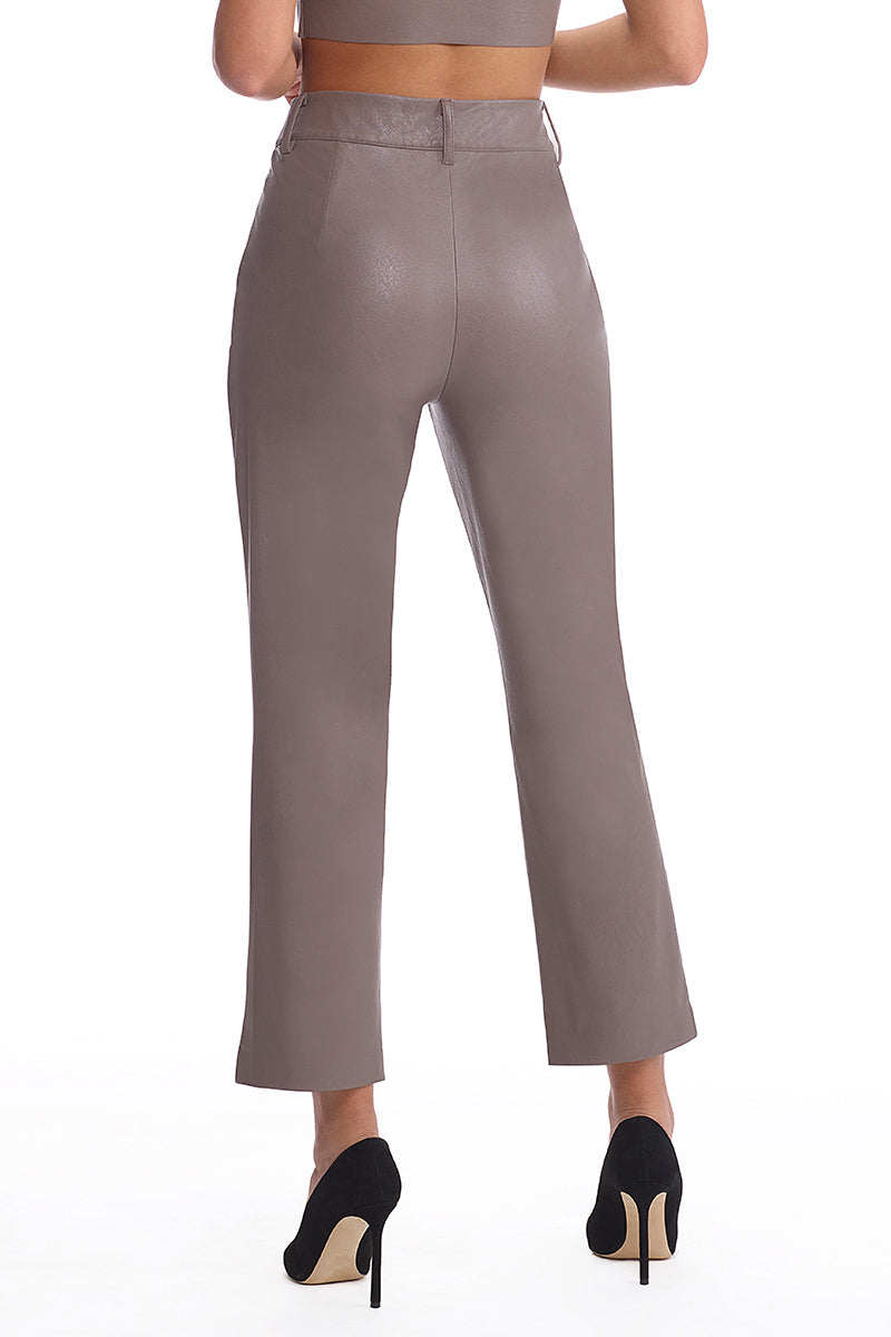 Commando Faux Leather Trouser - Ash - source image 58854