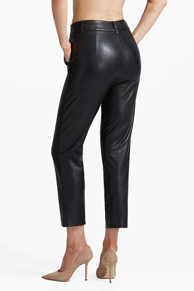Commando Faux Leather Trouser - Black - source image 57110