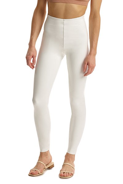 Commando Faux Patent Leather Legging - White - source image 57089