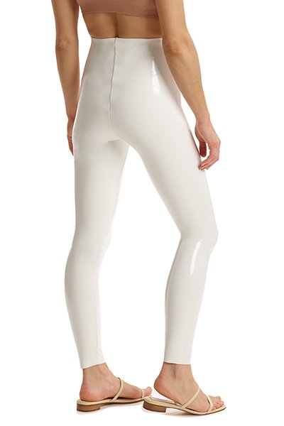 Commando Faux Patent Leather Legging - White - source image 57090