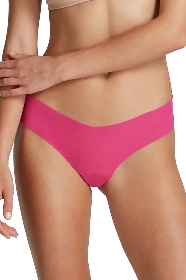 Commando Invisible Rib One Size Thong - Commando Pink - source image 66840