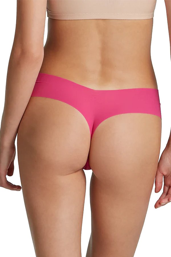 Commando Invisible Rib One Size Thong - Commando Pink - source image 66841