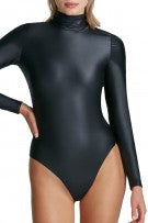 Commando Matte Metallic Long Sleeve Turtleneck Bodysuit - Oxide - source image 61305