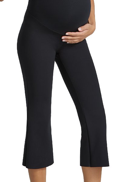 Commando Neoprene Maternity Cropped Flare - Black - source image 64264