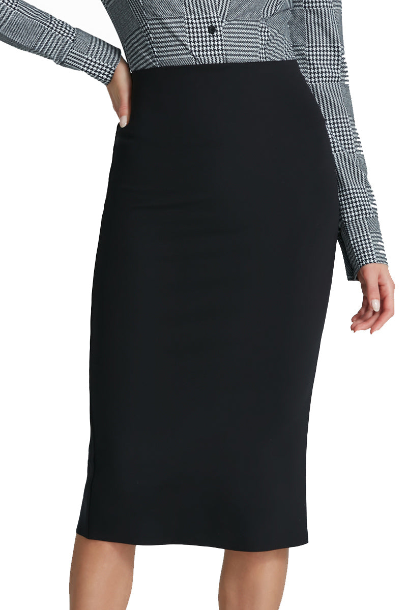 Commando Neoprene Midi Skirt - Black - source image 65819