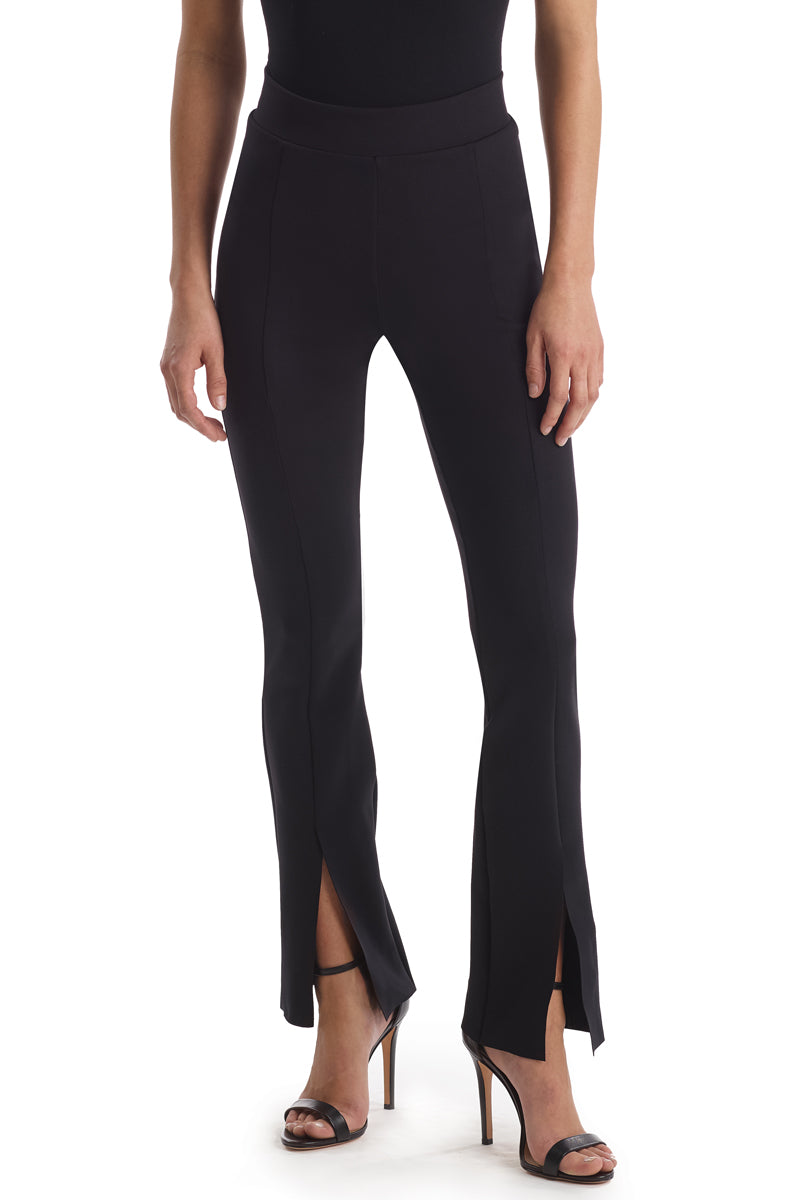 Commando Neoprene Split Front Pant - Black - source image 59640