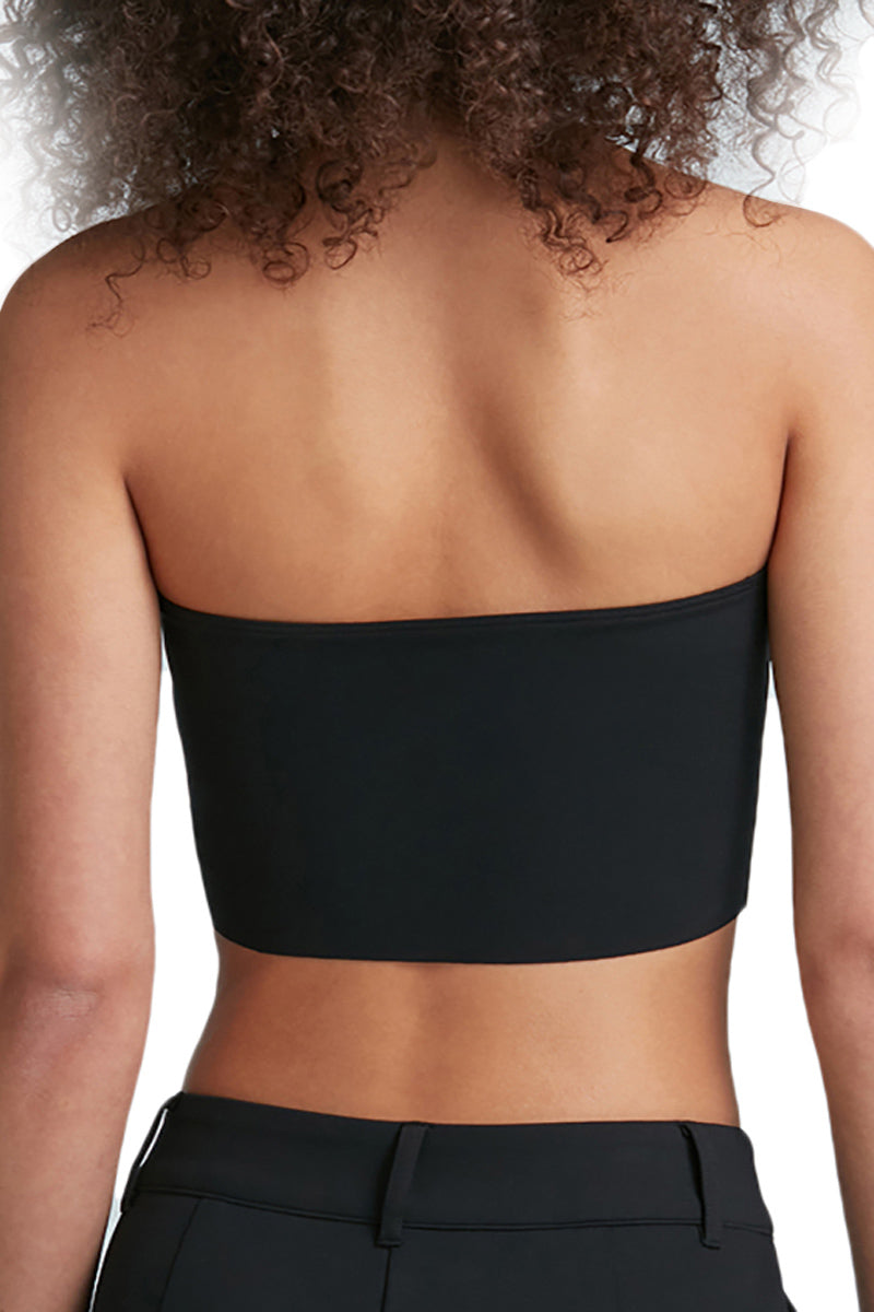Commando Neoprene Tube Top - Black - source image 61338