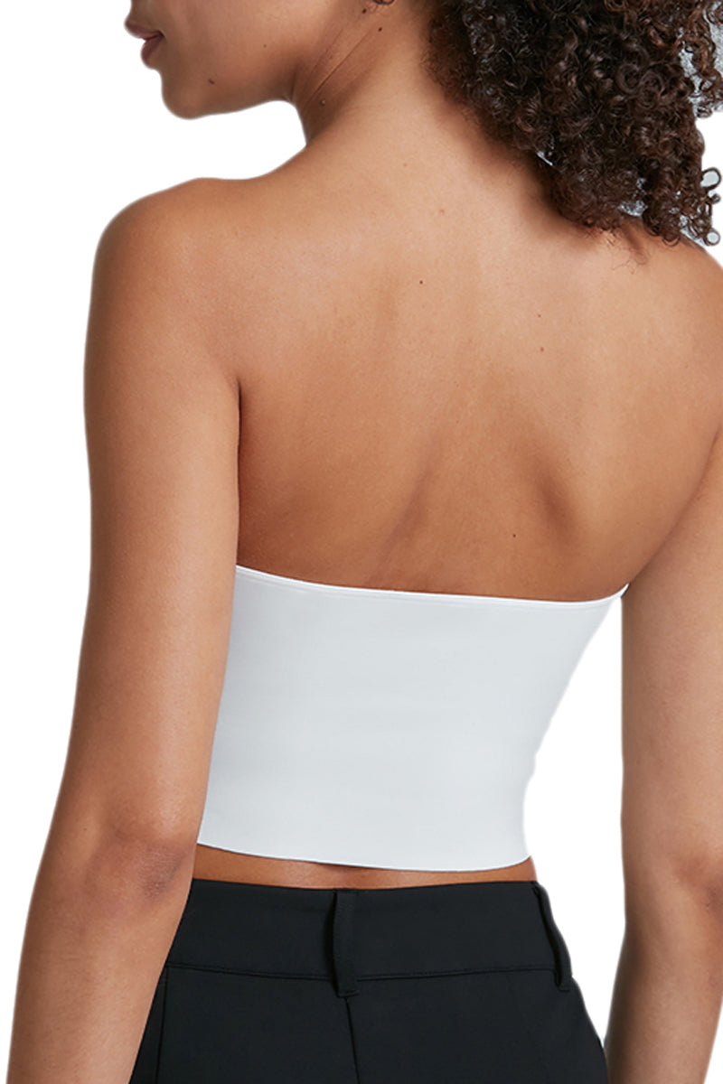 Commando Neoprene Tube Top - White - source image 61340