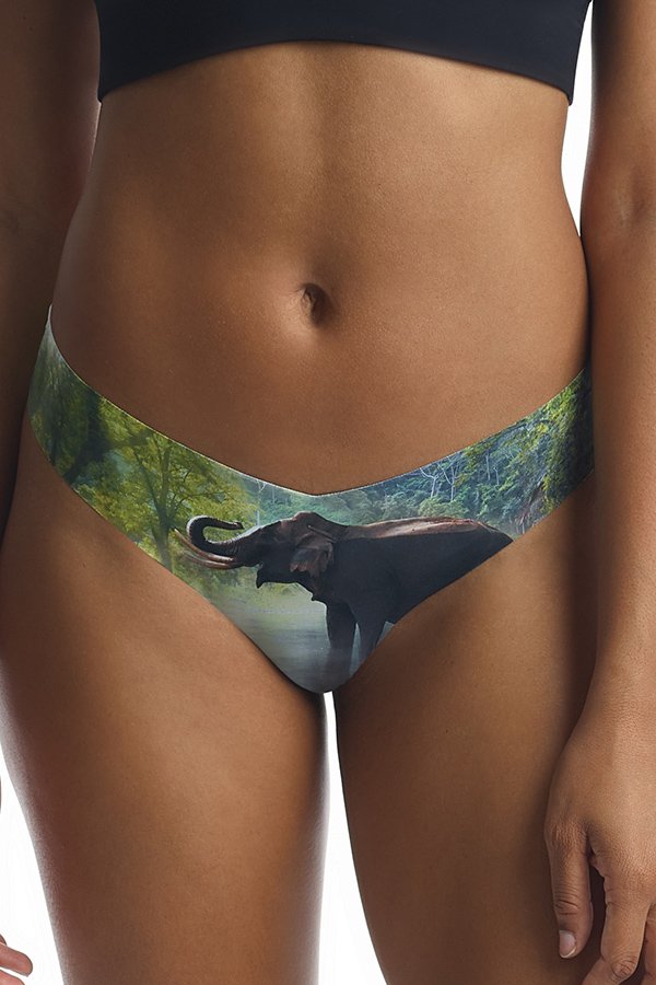 Commando Photo-Op Thong Print - Photo-Op African Elephant - source image 59049